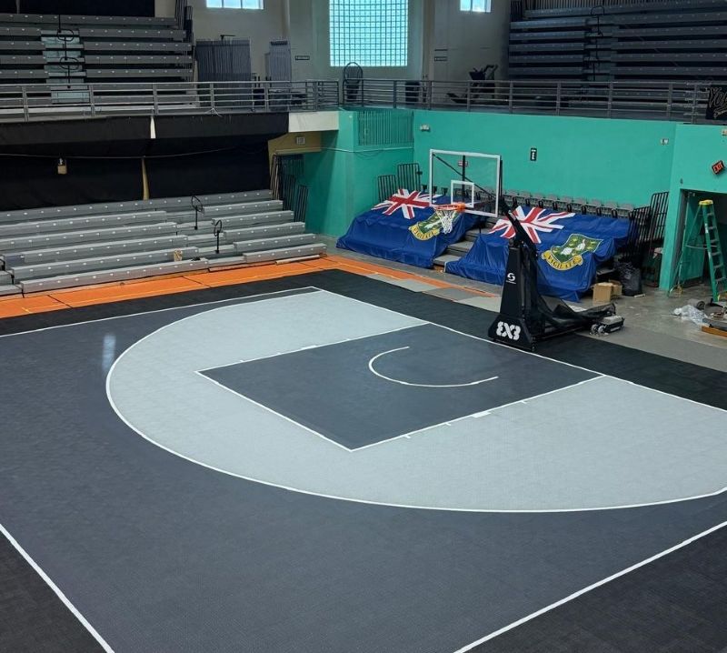 Official FIBA Court Installed Ahead Of Historic 3x3 Championship