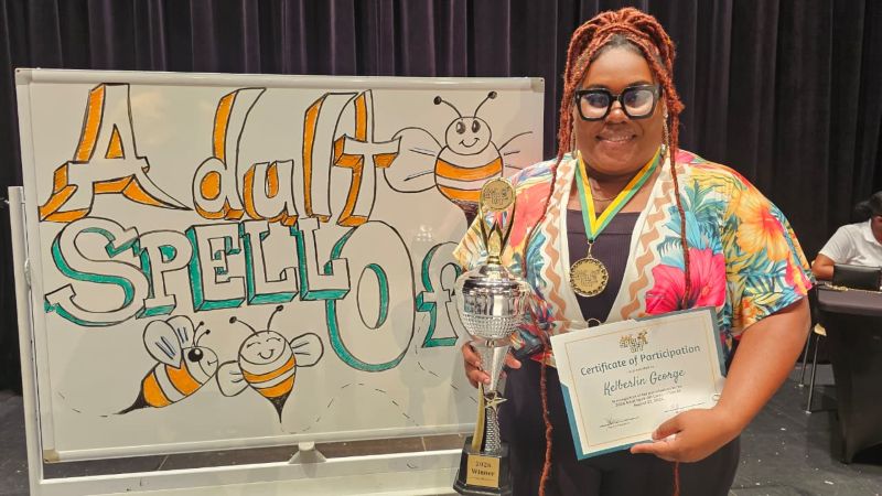 Kelberlin George Spells Her Way to Victory at 5th Annual Adult Spell Off